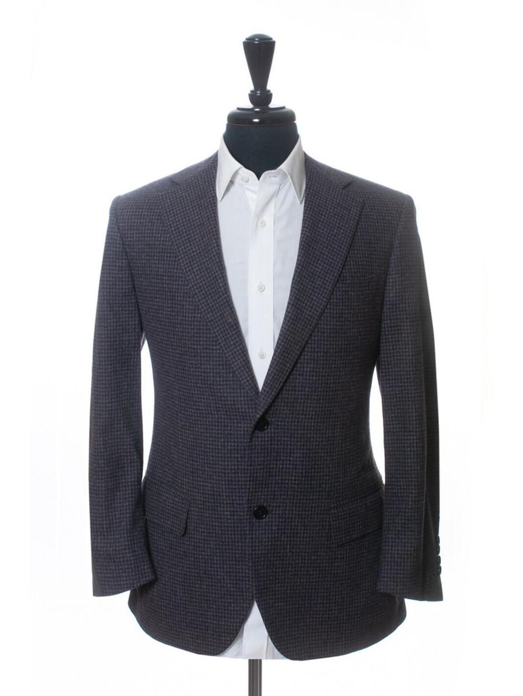 Canali Purple Check Flannel Blazer 21380